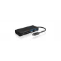 ICY BOX IB-HUB1426-CPD USB 3.2 Gen 1 (3.1 Gen 1) Type-C 5000 Mbit/s Schwarz