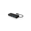ICY BOX IB-HUB1426-CPD USB 3.2 Gen 1 (3.1 Gen 1) Type-C 5000 Mbit/s Schwarz