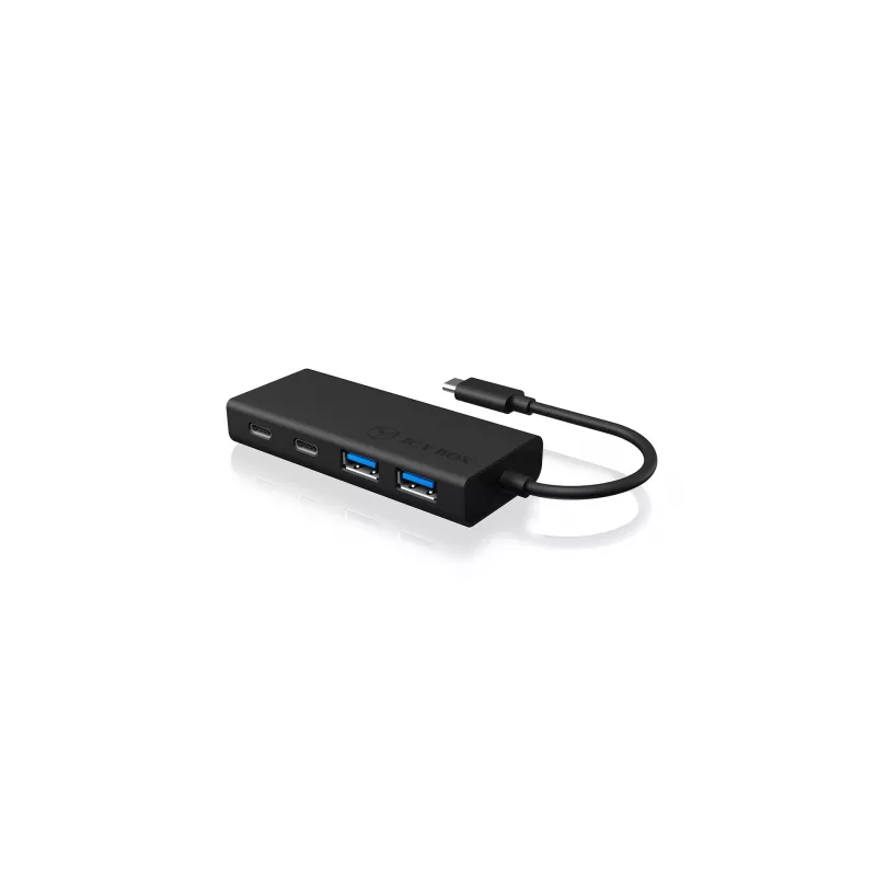 ICY BOX IB-HUB1426-CPD USB 3.2 Gen 1 (3.1 Gen 1) Type-C 5000 Mbit/s Schwarz
