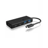ICY BOX IB-HUB1426-CPD USB 3.2 Gen 1 (3.1 Gen 1) Type-C 5000 Mbit/s Schwarz