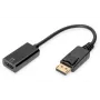 DIGITUS DP - HDMI Kabel 20 cm schwarz DP - HDMI Typ A M/F HDMI 2.0