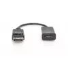 DIGITUS DP - HDMI Kabel 20 cm schwarz DP - HDMI Typ A M/F HDMI 2.0