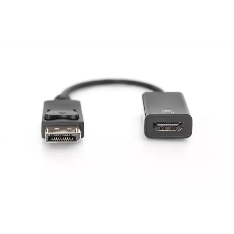 DIGITUS DP - HDMI Kabel 20 cm schwarz DP - HDMI Typ A M/F HDMI 2.0