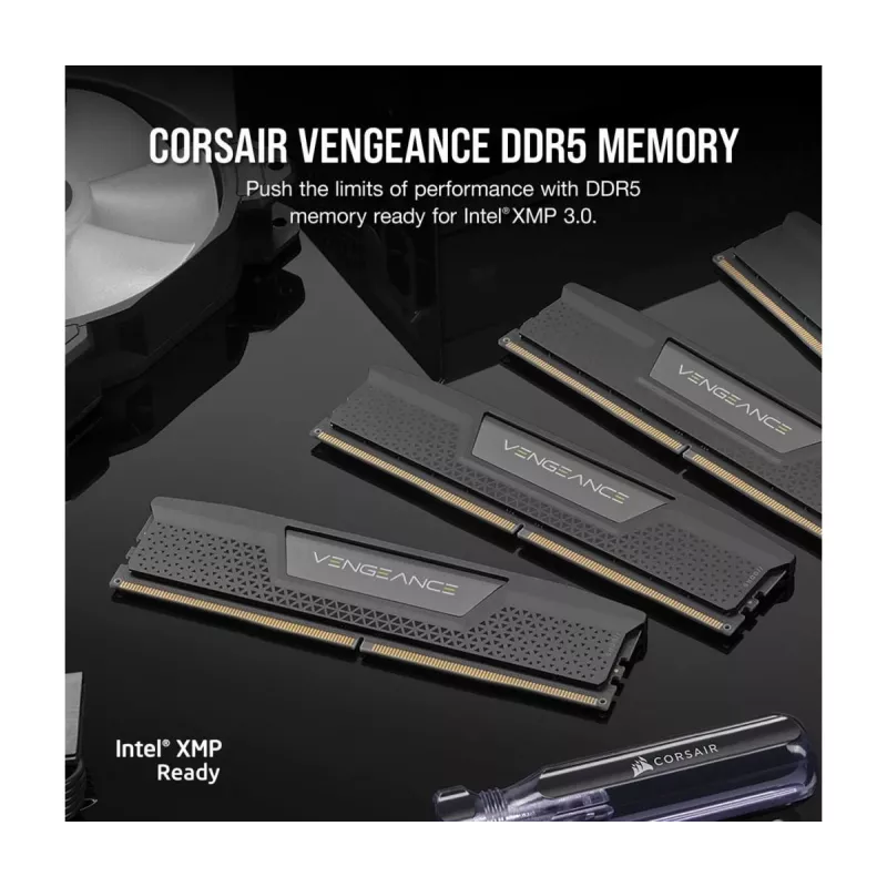 CORSAIR Arbeitsspeicher 64GB - DDR5 (2x32GB) DRAM 5600MT/s CL40 Memory Kit - Black Vengeance