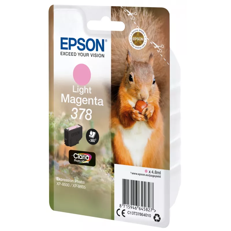 Epson Squirrel Einzelpackung HellMagenta 378 Claria Photo HD Tinte