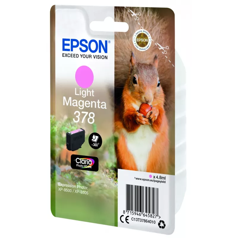 Epson Squirrel Einzelpackung HellMagenta 378 Claria Photo HD Tinte