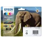 Epson Elephant Multipack 6-Farben 24 Claria Photo HD Ink, Standard Yield, Schwarz, Cyan, Hell-Cyan, Magenta, Hell-Magenta, Gelb, 5,1 ml, 4,6 ml, 6 Stück, Multipack