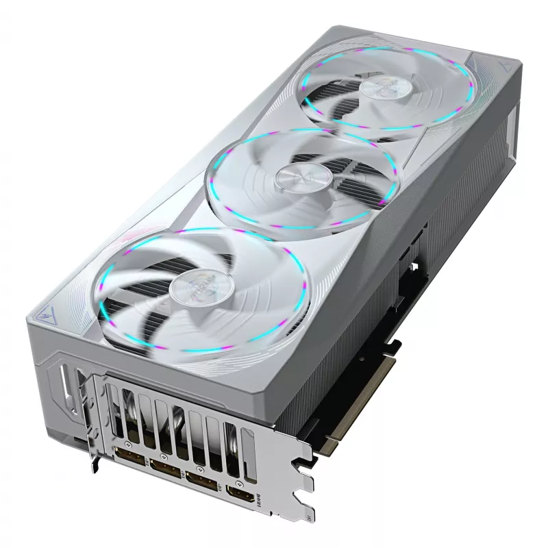 Grafikkarte GIGABYTE AORUS GeForce RTX 5080 MASTER ICE 16G — 16GB GDDR7, 256-Bit, PCIe 5.0, 2805 MHz