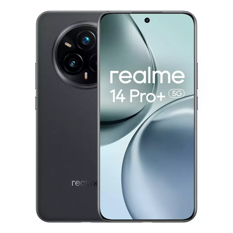 Smartphone REALME 14 Pro+ 5G 6,83 Zoll OLED 512 GB, 12 GB RAM, 6000 mAh, Suede Grau