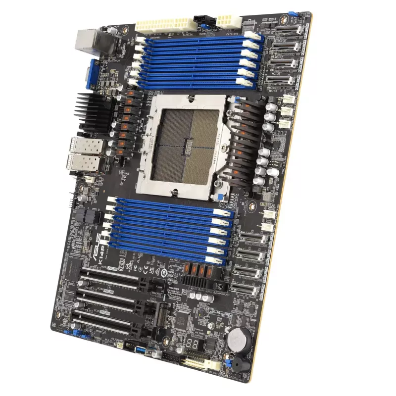 Server-Mainboard ASUS K14PA-U12/ASMB11 Sockel SP5 SSI CEB, AMD EPYC 9004, 12× DDR5-Steckplätze, 3 TB, 25GbE, 3× PCIe Gen5 x16, 1× M.2
