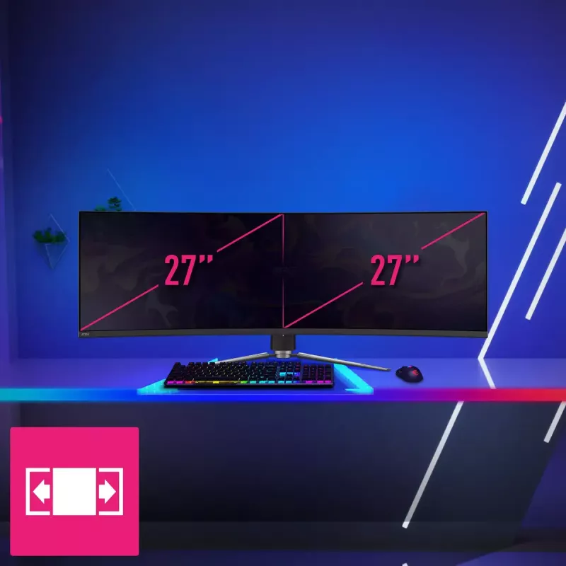 MSI MPG 491CQPDE QD-OLED Computermonitor 124,5 cm (49 Zoll) 5120 x 1440 Pixel DQHD Schwarz