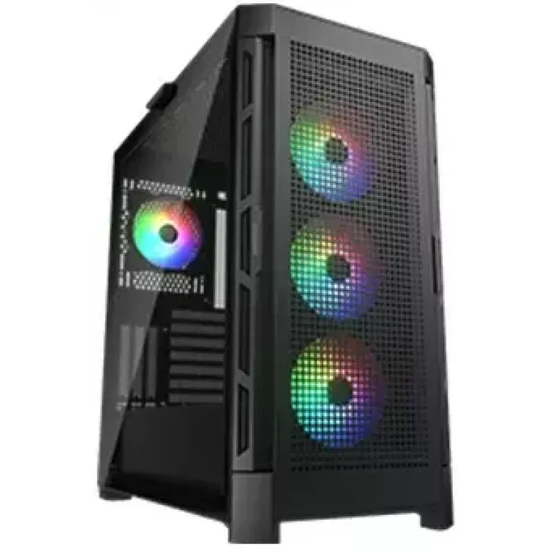 PC-Gehäuse COUGAR Gaming CGR-5AD1B-RGB Midi Tower Schwarz
