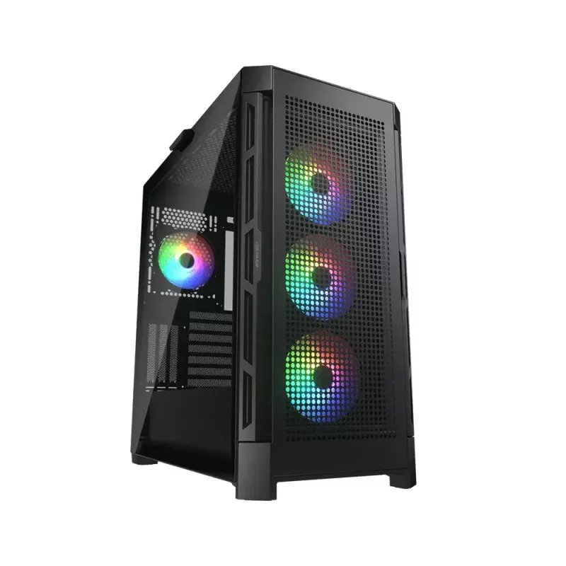 PC-Gehäuse COUGAR Gaming CGR-5AD1B-RGB Midi Tower Schwarz