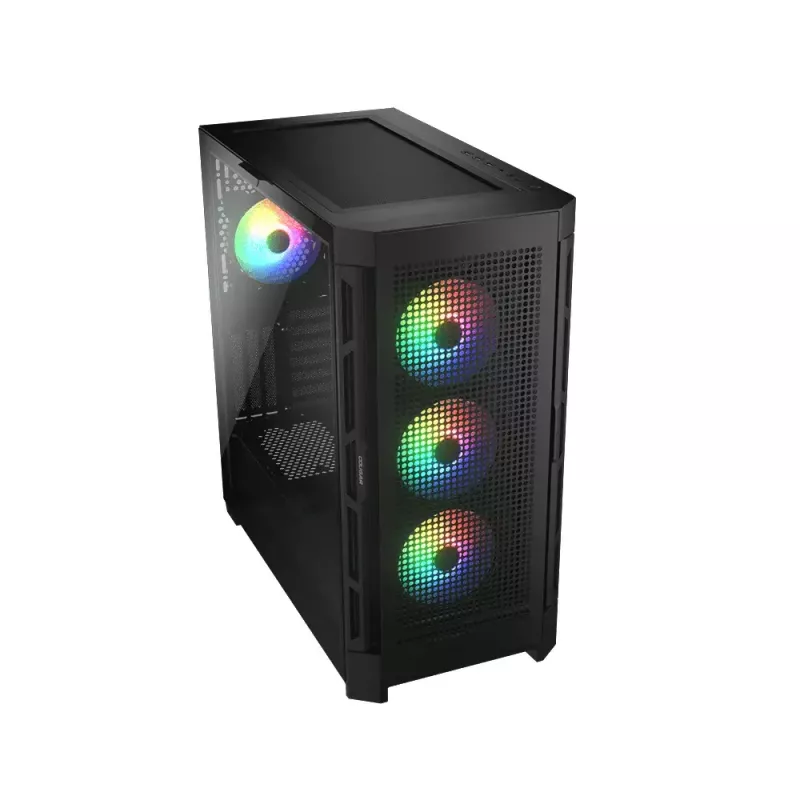 PC-Gehäuse COUGAR Gaming CGR-5AD1B-RGB Midi Tower Schwarz
