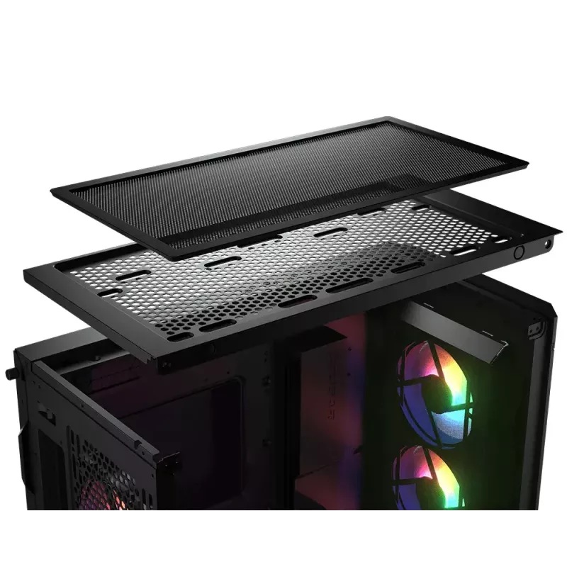 PC-Gehäuse COUGAR Gaming CGR-5AD1B-RGB Midi Tower Schwarz