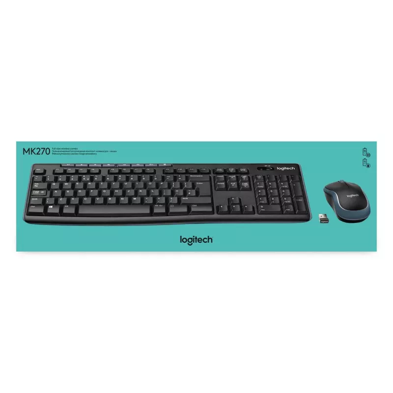 LOGITECH Wireless Desktop Mk270 - Azerty Belgisch