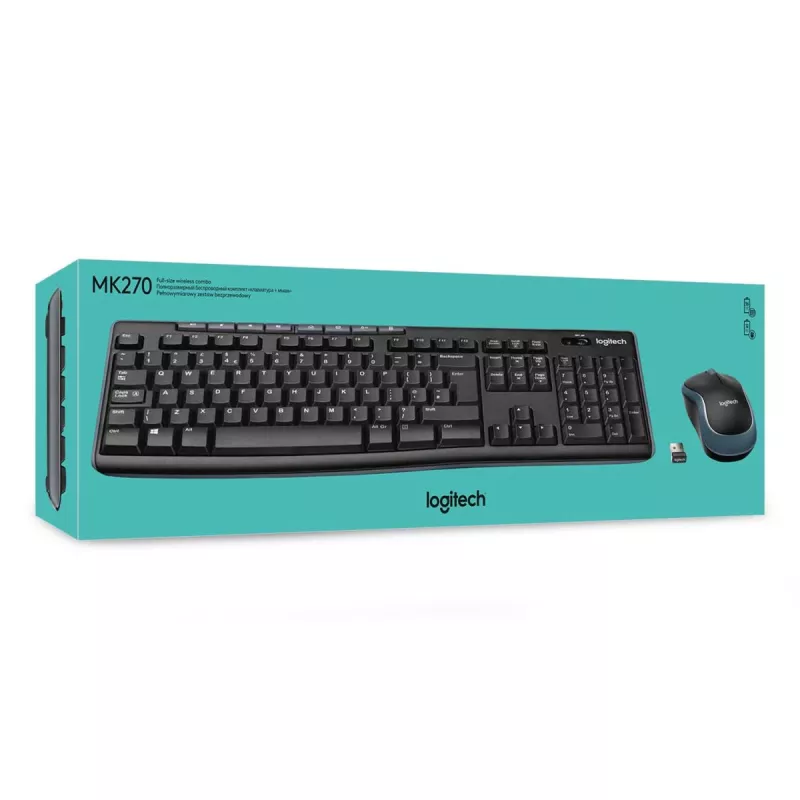 LOGITECH Wireless Desktop Mk270 - Azerty Belgisch
