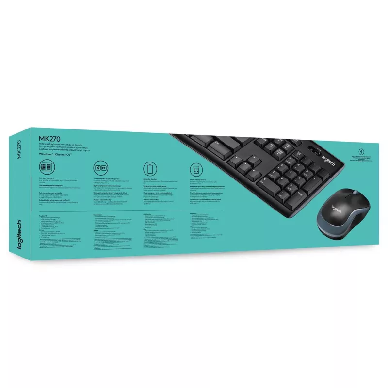 LOGITECH Wireless Desktop Mk270 - Azerty Belgisch