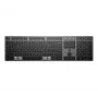 HP 725 Multi-Device wiederaufladbare kabellose Tastatur, Vollformat (100%), kabellos, RF Wireless + Bluetooth, Schwarz
