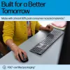 HP 725 Multi-Device wiederaufladbare kabellose Tastatur, Vollformat (100%), kabellos, RF Wireless + Bluetooth, Schwarz