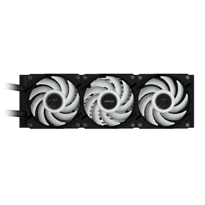 GIGABYTE AORUS WATERFORCE II 360 AIO Flüssig-CPU-Kühler - 3x120mm ARGB-Lüfter, Slide-in-Verriegelungsmechanismus, DAISY-CHAIN, kompatibel mit Intel LGA 1851 und AMD AM5