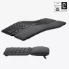 LOGITECH Ergo K860 - Kabellose Split-Tastatur Graphit Qwerty US/International