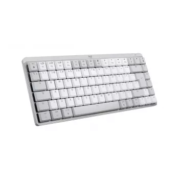 LOGITECH MX Mechanical Mini für Mac Minimalistische kabellose beleuchtete Performance-Tastatur Hellgrau - US Inte - Qwerty