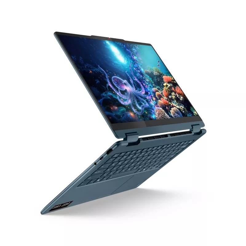 Lenovo Yoga 7 2-in-1 14AKP10 Copilot+ PC AMD Ryzen™ AI 5 340 Hybrid (2-in-1) 35,6 cm (14 Zoll) Touchscreen WUXGA 16 GB LPDDR5x-SDRAM 512 GB SSD Wi-Fi 7 (802.11be) Windows 11 Home Deutsch Teal