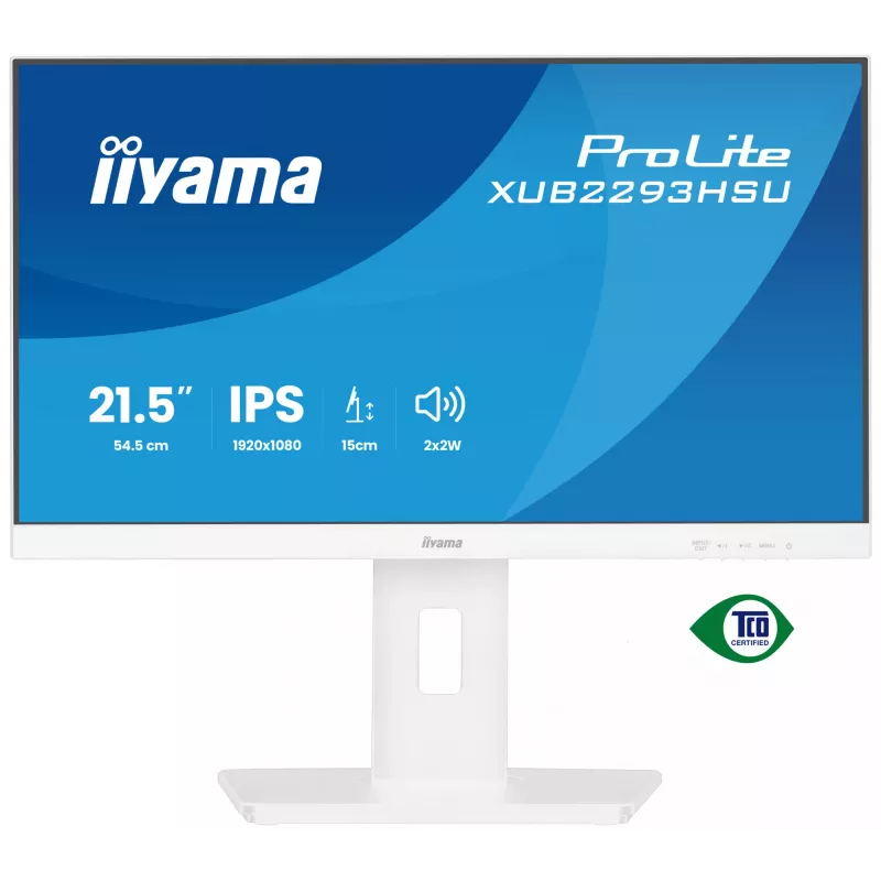 iiyama ProLite XUB2293HSU-W7 Computer Monitor 54,6 cm (21,5 Zoll) 1920 x 1080 Pixel Full HD LED Weiß