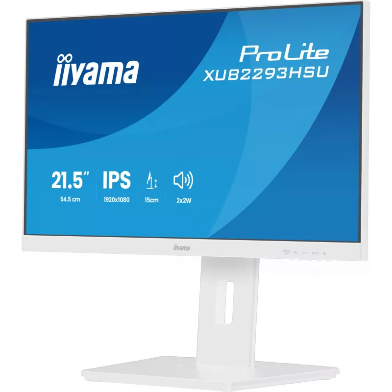 iiyama ProLite XUB2293HSU-W7 Computer Monitor 54,6 cm (21,5 Zoll) 1920 x 1080 Pixel Full HD LED Weiß