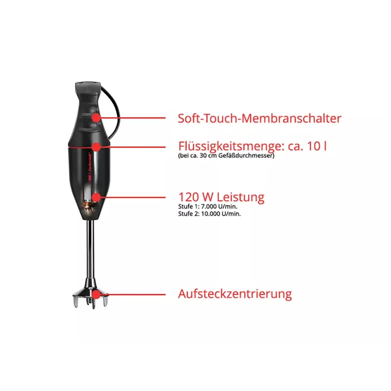 ESGE M 100 D Stabmixer 120 W Schwarz