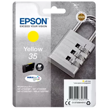 Epson Padlock Einzelpackung Gelb 35 DURABrite Ultra Ink