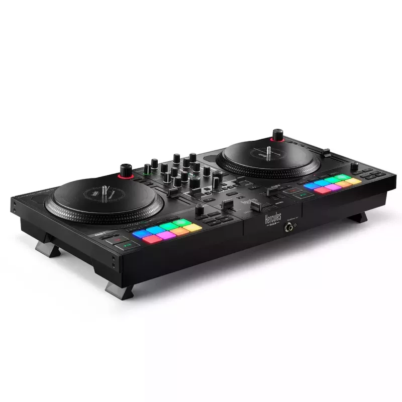 Hercules INPULSE T7 Schwarz DJ-Controller – 3,5 mm/6,35 mm Kopfhörer, USB-Kabel, 652×350×90 mm