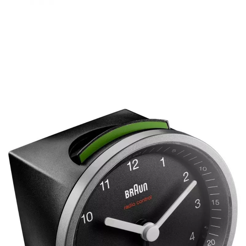 Braun BC07SB-DCF Quarz-Wecker Schwarz, Silber