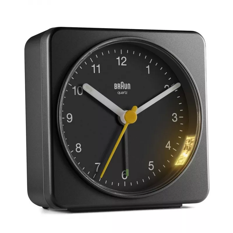 Braun BC03B Quarz-Wecker Schwarz