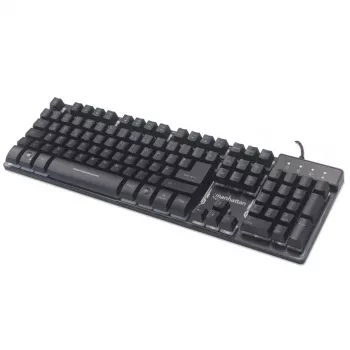 USB-Tastatur Manhattan Gaming Metal Base Edition