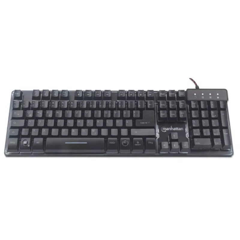 USB-Tastatur Manhattan Gaming Metal Base Edition
