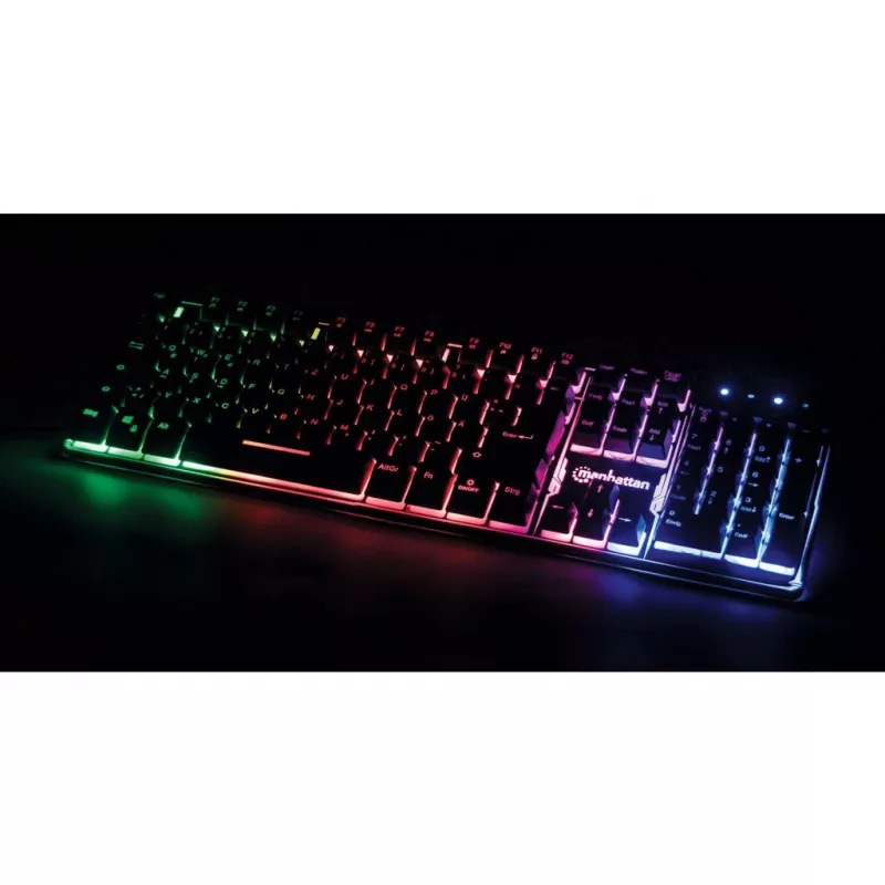USB-Tastatur Manhattan Gaming Metal Base Edition