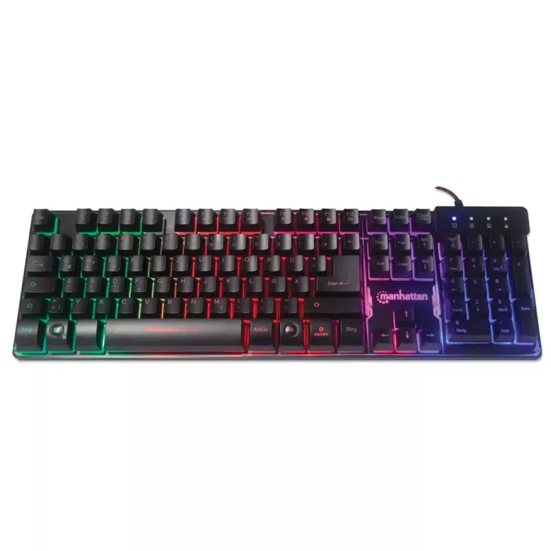 USB-Tastatur Manhattan Gaming Metal Base Edition