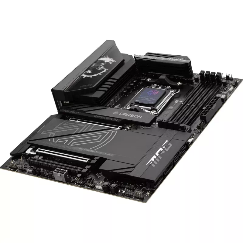 Motherboard MSI MPG X870E CARBON WIFI — AMD X870E, Sockel AM5, ATX, DDR5 bis zu 256 GB, Wi‑Fi 7