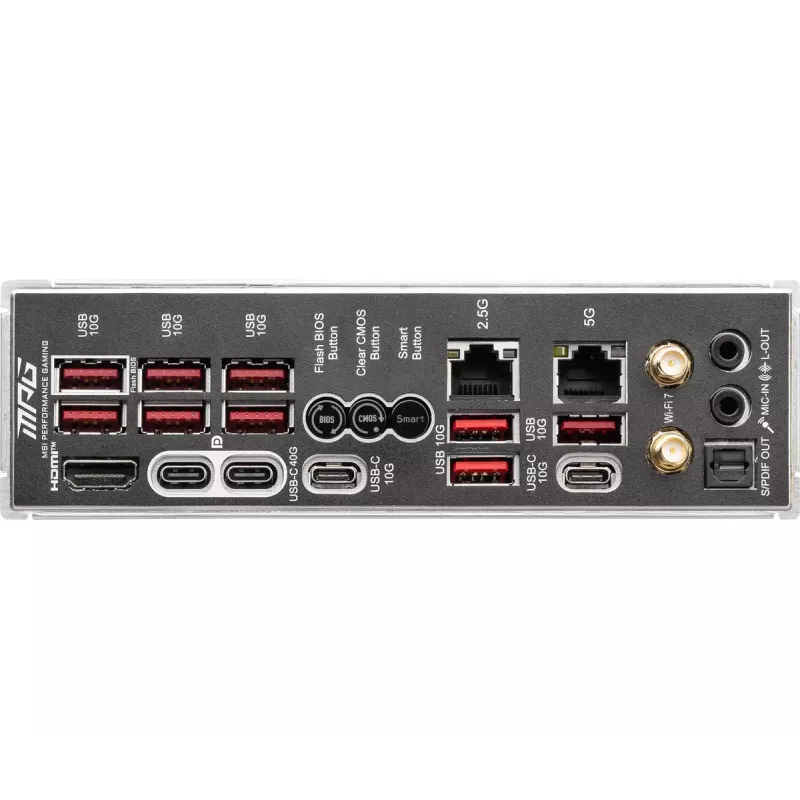 Motherboard MSI MPG X870E CARBON WIFI — AMD X870E, Sockel AM5, ATX, DDR5 bis zu 256 GB, Wi‑Fi 7