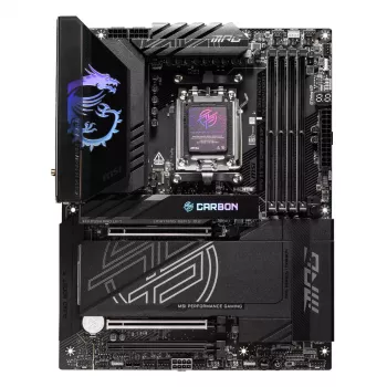 Motherboard MSI MPG X870E CARBON WIFI — AMD X870E, Sockel AM5, ATX, DDR5 bis zu 256 GB, Wi‑Fi 7