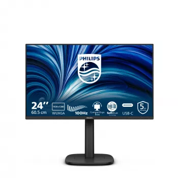 Philips 3000 series 24B2N3200D/00 Computer Monitor 61,2 cm (24,1 Zoll) 1920 x 1200 Pixel WUXGA LCD Schwarz