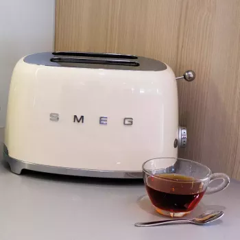 Toaster Smeg TSF01CREU Creme 2 Scheiben