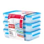 EMSA 515645 Lebensmittelaufbewahrungsbehälter Rechteckige Box 1,2 l Transparent 3 Stück