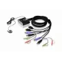 ATEN 2-Port USB HDMI KVM-Switch mit Audio, 1920 x 1200 Pixel, WUXGA, 0,72 W, Schwarz