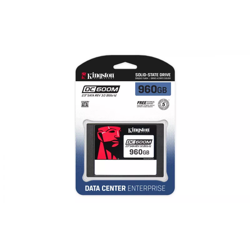 Kingston Technology 960G DC600M (Mixed-Use) 2.5 inch Enterprise SATA SSD