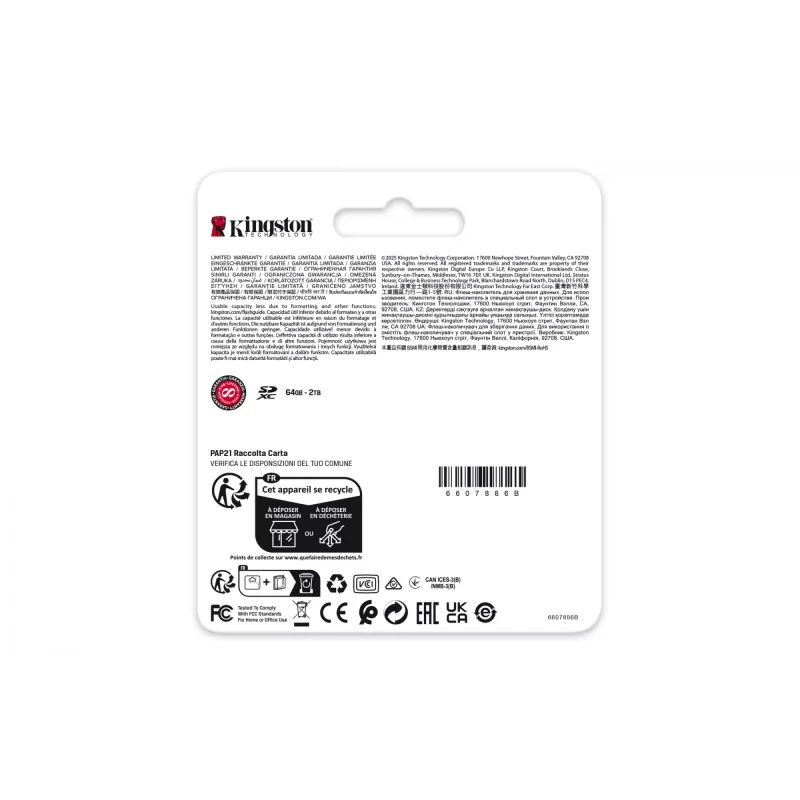 Kingston Technology 512GB Canvas React Plus SDXC UHS-II 280R/150W U3 V60 für Full HD/4K