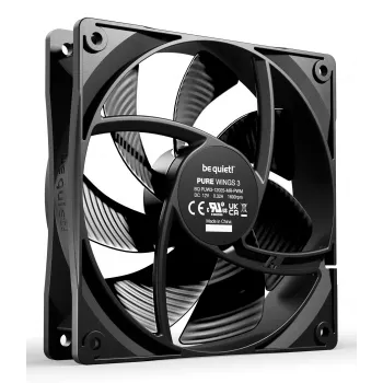 Computer-Gehäuselüfter be quiet! Pure Wings 3 120 mm PWM 1600 RPM 84,8 m³/h 1,45 mmH2O Gewehrlager schwarz 3er-Pack