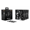 Computer-Gehäuselüfter be quiet! Pure Wings 3 120 mm PWM 1600 RPM 84,8 m³/h 1,45 mmH2O Gewehrlager schwarz 3er-Pack
